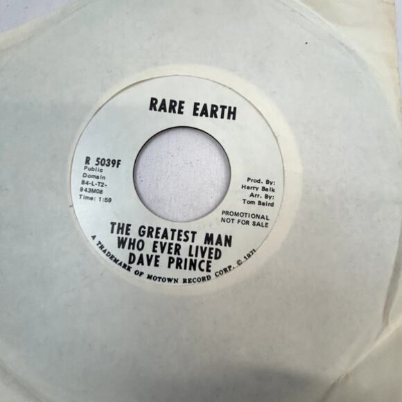 3 vinyl 45 RPM Records 2- Dora Hall Dave Prince Greatest Man who ever lived plus - Picture 2 of 7